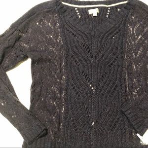 Maison Jules open knit sweater